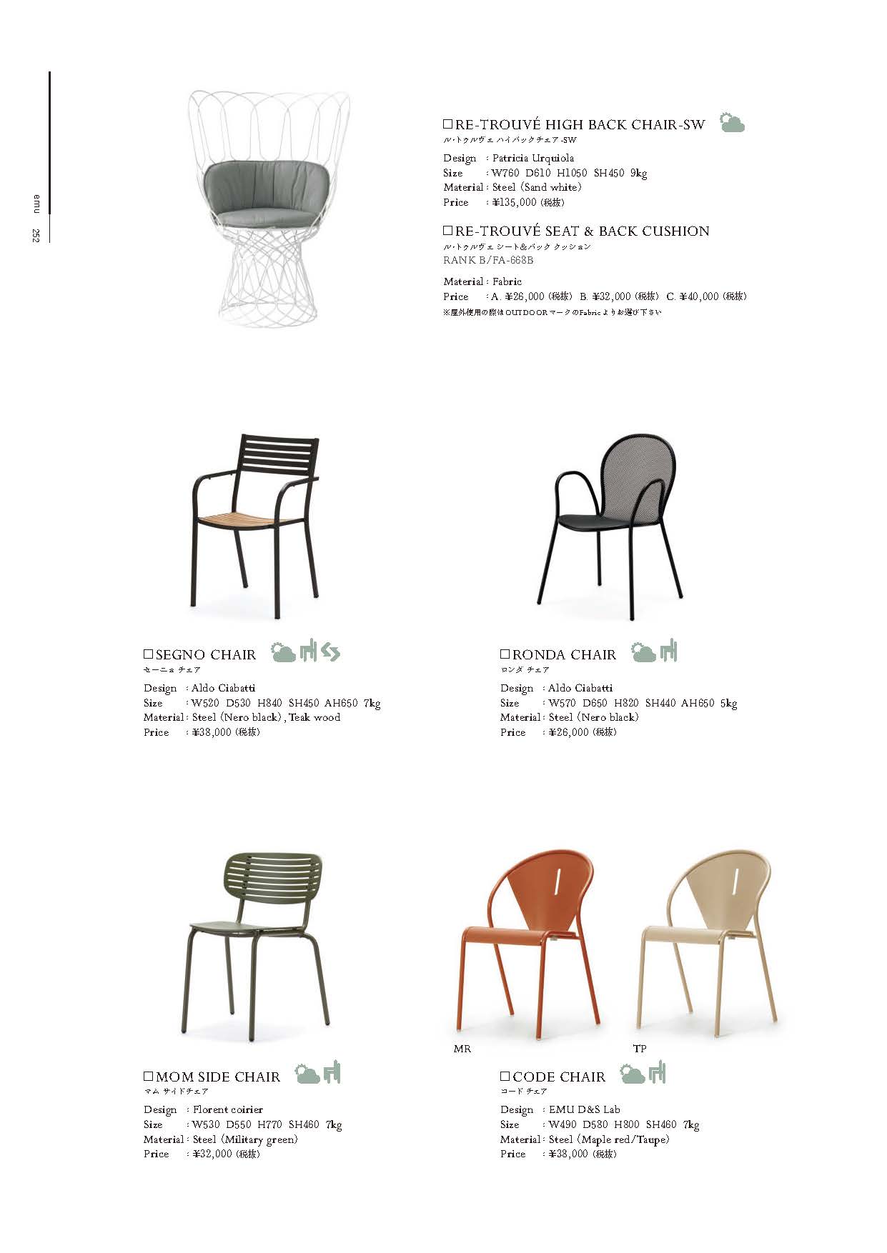 ル・トゥルヴェ ハイバックチェア【RE-TROUVÉ HIGHBACK CHAIR] | 業務