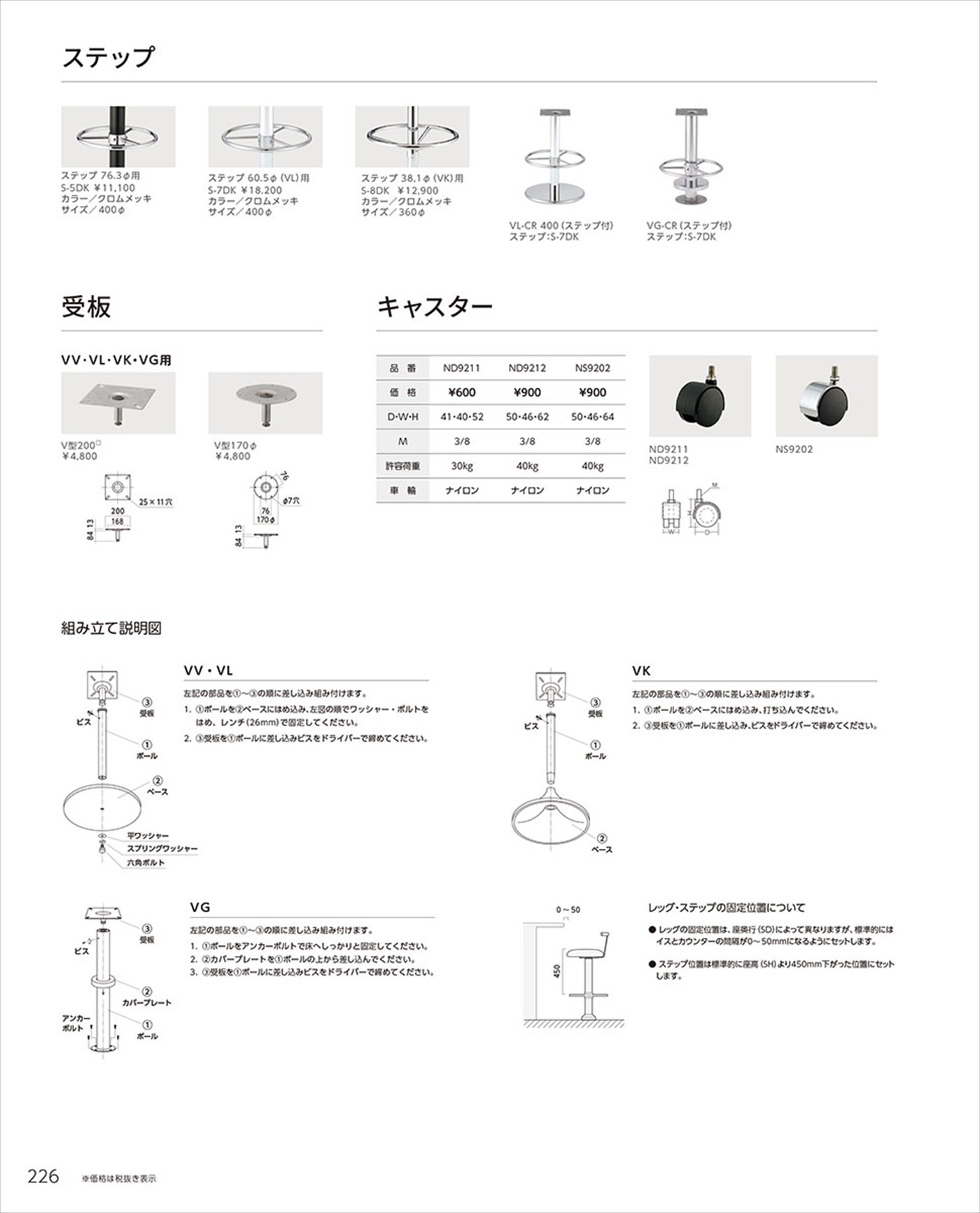 チェア用脚ステップ