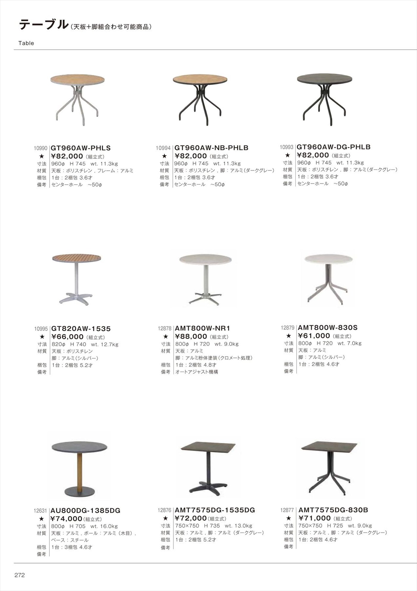 TP900DS-830B Table