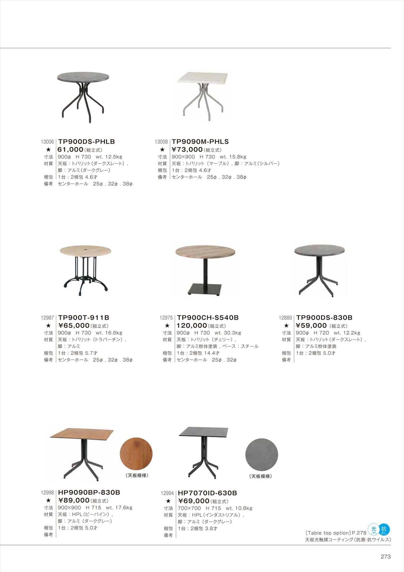 TP900DS-830B Table